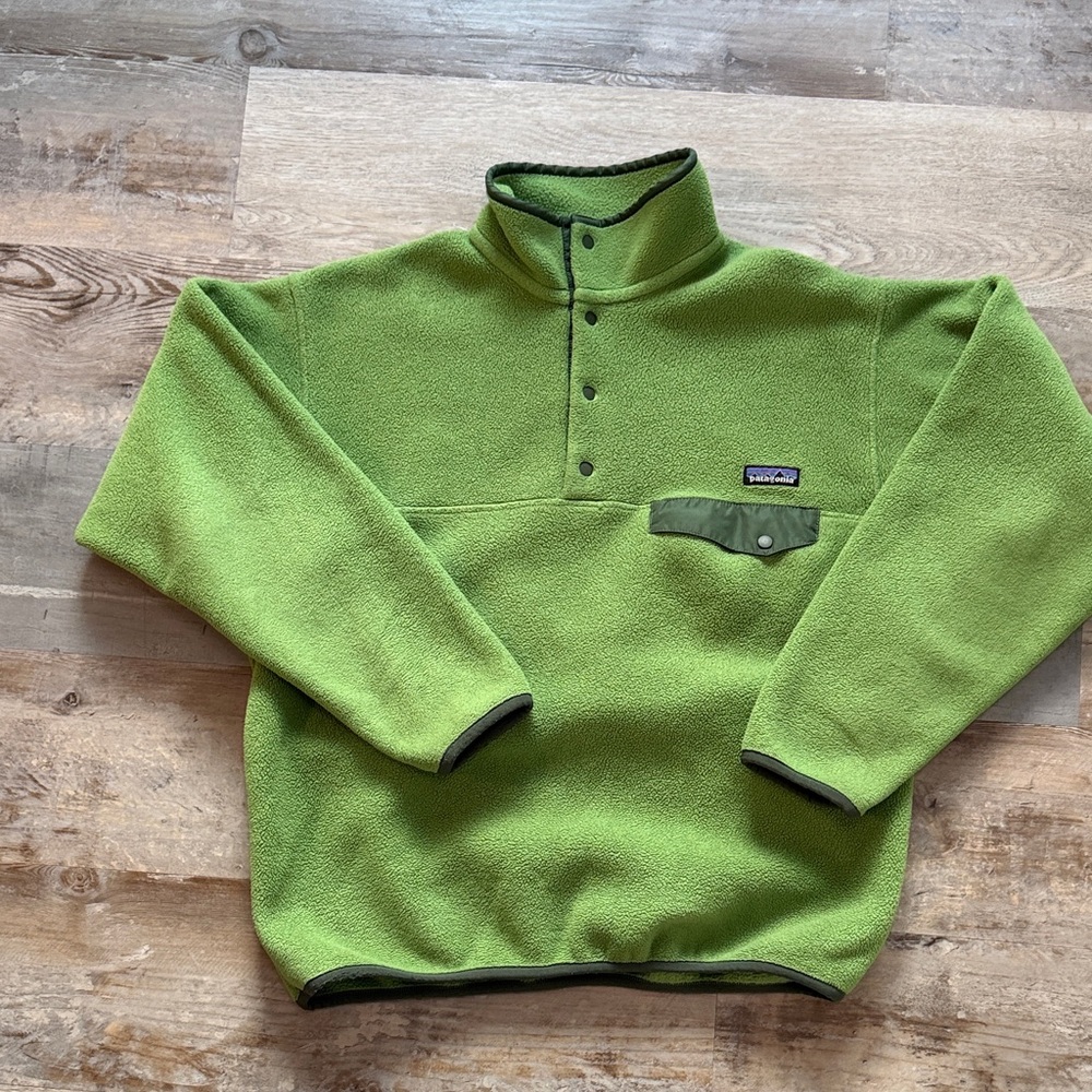 Green Patagonia synchilla Pullover
